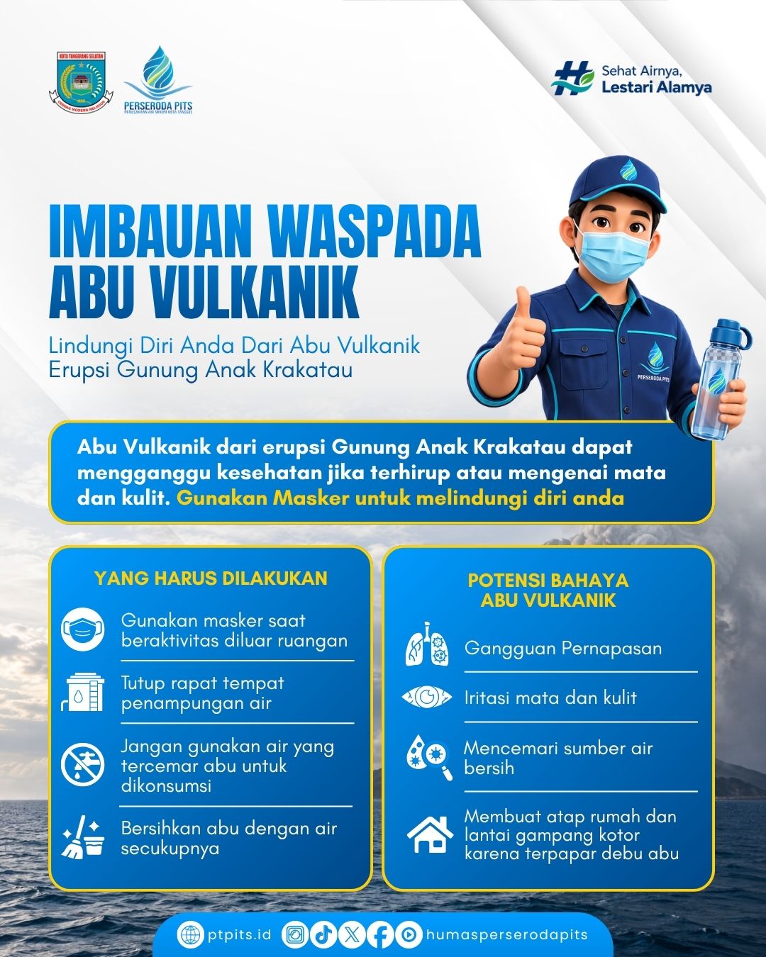 Imbauan Waspada Abu Vulkanik